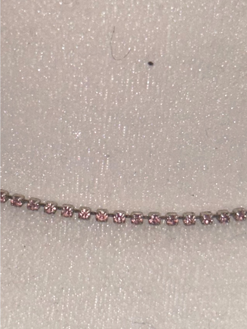Delicate Pink Crystal Tennis Necklace - Women Jewelry choker rhinestone glam